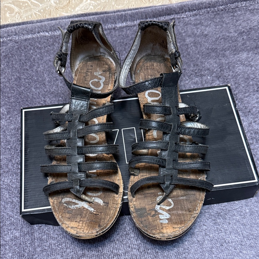 Black Sam Edelman Gladiator Sandals